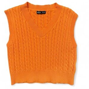 SHEIN Bright Orange Knit Vest